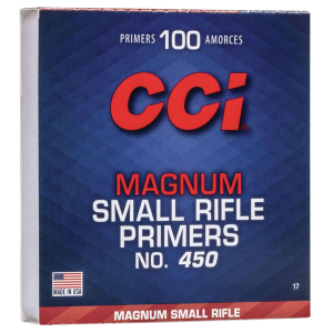 CCI 0018 Magnum Pistol No. 550 Small Pistol Primer 100 Per Box 10 Boxes Per Case Total 1000