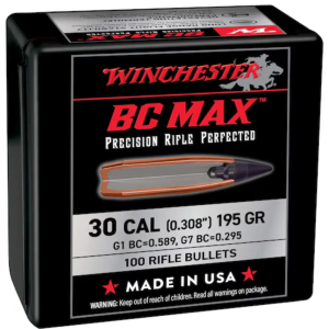 WIN BULLET SUPREME BC 30CAL 195GR 100/10