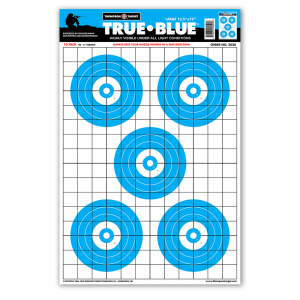 Thompson Target True Blue 12.5x19 Paper Targets 10 Pack