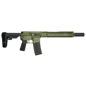 Black Rain Spec15 556 NATO 30rd 105 Barrel Integrated Aris Supressor OD Green Pistol
