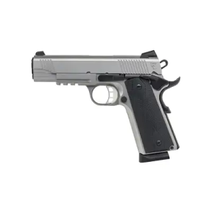 Tisas USA 1911 45ACP 4.25 Stainless Steel Rail Enhanced Features 2-8rd Pistol