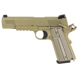 Tisas USA 1911 Raider 9MM 5 FDE Cerakote Rail G10 Grips 2-9rd Pistol
