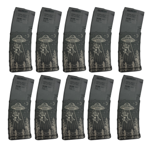 BHA Custom Lasered Alien Abduction 30rd AR-15 Magazine 10 Pack