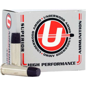 UNDERWOOD 44 REM MAG 305GR 20RD 10BX/CS LEAD FLAT NOSE