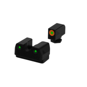 RIVAL ARMS RA1A231G Tritium Night Sights Fits Glock 1719 Green Tritium wOrange Outline Front Green Rear