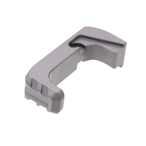 Tyrant CNC TDGEMRGG  Extended Magazine Release Glock Gen45 Grey Aluminum