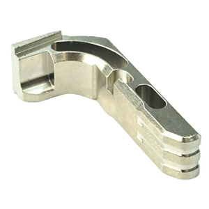 Cross Armory CRGMCSV Magazine Catch  Extended Glock Gen13 Silver Anodized 7075T6 Aluminum Handgun