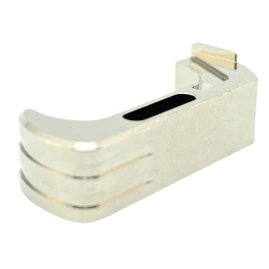 Cross Armory CRG5MCSV Magazine Catch  Extended Glock 17192223242627293134 Gen45 Handgun 7075T6 Aluminum Silver Anodized