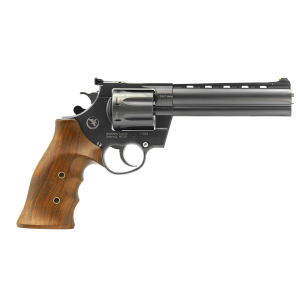 Korth Mongoose 357 Magnum 8rd 6 Barrel Ventilated Rib 14K Gold Bead DLC Black Revolver