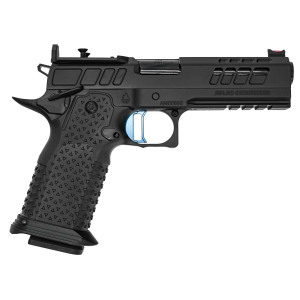 Atlas Gunworks Athena RDS v3 Perfect Zero 46 Barrel 3 Magazines Optics Ready All Black DLC Blue Curved Med Trigger Pistol