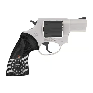 Taurus 856 Defender 38 Special P 6rd 2 Barrel TwoTone Stainless 250th 1776 Altamont Wood Grips Revolver
