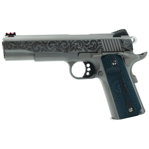 CNC Colt 1911 45acp 5 SS Scroll Engraved Slide