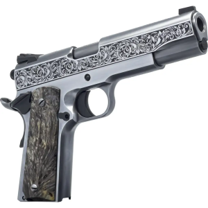 Dickinson LLC DKSN45OBP Adam 1911 Ottaman Full Size 45 ACP 81 5 Black Barrel Steel B Serrations Slide Steel Frame wBeavertail