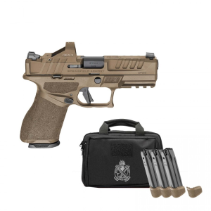 Springfield Armory Echelon Gear Up 9mm 18rd 4 CHF Barrel Viridian RFX11 Green Dot 4 Mags Range Bag FDE Pistol
