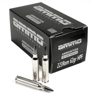 AMMO INC .223 62gr HPF Hollow Point Frangible Rifle Ammunition 50rd Box - Ammo Inc