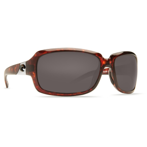 Costa Del Mar Costa Isabela Tortoise Frame Sunglasses w/Gray 580P Lenses 06S9043-90430264 - Costa Del Mar