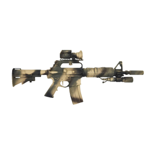 Type A Rifle Co. Blood Diamond Rifle 5.56 NATO 30rd 10.5 Barrel Rattlecan Camo Finish Short Barreled Rifle - Type-A Rifle Company