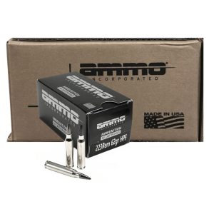 AMMO INC .223 62gr HPF Hollow Point Frangible Rifle Ammunition 500rd Case - Ammo Inc