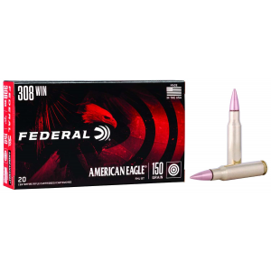 Federal AE308D 308 Win 150 gr Full Metal Jacket Boat Tail (FMJBT) 20rd BOX