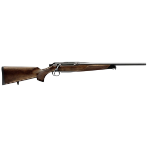 Sauer 80117098 505 Lux Full Size 7mm Rem Mag 2+1 24 Matte Blued Threaded Barrel, Matte Blued Saddle Mount Steel Receiver, Grade 5 Wood Fixed Stock