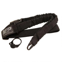 M&P Accessories 110030 Single Point Sling Kit Adjustable Bungee Black Nylon for AR Platform