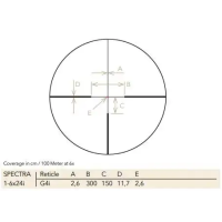 SPECTRA 1.6-13x44i30mm Tube G4i ill. Reticle 1cm(.36'') Clicks
