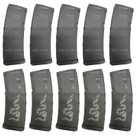 BHA Custom Lasered Join or Die Snake 30rd AR-15 Magazine - 10 PACK
