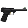 Browning 051534490 Buck Mark Plus Camper 22 LR 6 10+1 Black Black Aluminum Alloy Black Ultragrip FX Grip