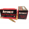 ATOMIC AMMO .223 REM. MATCH 77GR. SIERRA BTHP 50-PACK