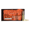 HSM 22311N Match  223 Rem 77 gr Sierra MatchKing Boat-Tail Hollow Point (BTHP) 50 Bx/ 20 Cs
