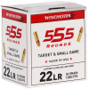 Winchester Ammo 22LR555HP USA 22 LR 36 gr Copper Plated Hollow Point (CPHP) Ammunition 555 rd BOX