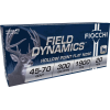 Fiocchi 4570B Field Dynamics 45-70 Gov 300 Gr Hollow Point Flat Nose 20rds
