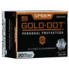 Speer Ammo 23920GD Gold Dot Personal Protection 357 Mag 125 gr Hollow Point (HP) 20 Bx/ 10 Cs