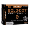 Speer 23966GD Gold Dot Personal Protection .45 ACP 230 Gr Hollow Point (HP) 20 rd Box