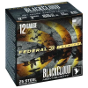 Federal PWBXH1434 Black Cloud FS Steel High Velocity 12 Gauge 3 1 1/8 oz 4 Shot 25 Bx/ 10 Cs
