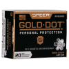 Speer Ammo 23618GD Gold Dot Personal Protection 9mm Luger 124 gr Hollow Point (HP) 20 Bx/ 10 Cs