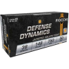 Fiocchi 38E Defense Dynamics  38 Special 148 gr Jacketed Hollow Point (JHP) 50rd BOX