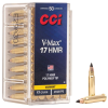 CCI 0049 V-Max .17 HMR 17 Gr V-Max Polymer Tip 50 rd Box