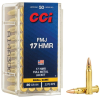 CCI 0055 FMJ Small Game .17 HMR 20 Gr Full Metal Jacket (FMJ) 50 rd Box