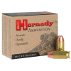 Handgun shooters looking for supreme accuracy and maximum knock down power have come to rely on Hornady Custom pistol ammo, loaded with either the famous Hornady XTP (Extreme Terminal Performance) bullet. Every round of Hornady Custom ammunition is hand i