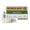 Sellier &amp; Bellot SB12BSG Shotgun  12 Gauge 2.75 9 Pellets 00 Buck Shot 25 Bx/ 10 Cs