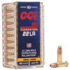 CCI 0047 Velocitor .22 LR 40 Gr Copper Plated Hollow Point (CPHP) 50 rd Box