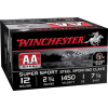 Winchester Ammo AASCL12S7 AA Steel  12 Gauge 2.75 1 oz 7.5 Shot 25 Bx/ 10 Cs