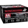Winchester Ammo AASCL12S8 AA Steel  12 Gauge 2.75 1 oz 8 Shot 25 Bx/ 10 Cs