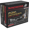 Winchester Ammo S9MMPDB Defender  9mm Luger +P 124 gr Bonded Jacket Hollow Point 20 Bx/ 10 Cs
