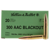 Sellier &amp; Bellot 300BLKA Rifle  300 Blackout 124 gr Full Metal Jacket 20 Bx/ 50 Cs