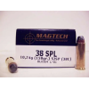 Magtech 38C Range/Training  38 Special 158 gr Semi Jacketed Soft Point Flat 50 Bx/ 20 Cs