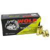 WOLF 9MM 124GR FMJ 50/BX BRASS PLTD