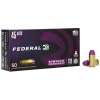 Federal AE45SJ2 Syntech Training Match .45 ACP 230 Gr Total Syntech Jacket Flat Nose (TSJFN) 50 rd Box