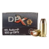 Cor-Bon  DPX  45 ACP +P 185 gr Deep Penetrating X Bullet 20 Bx/ 25 Cs